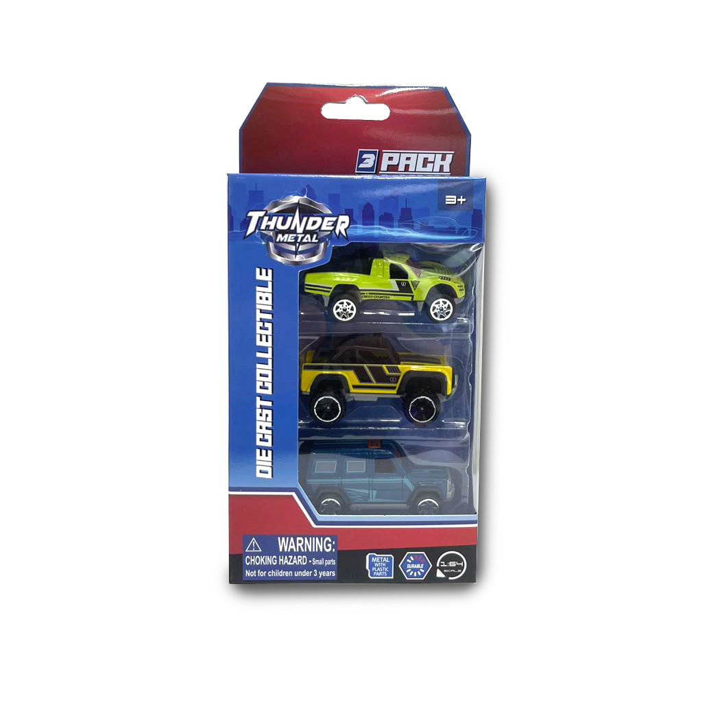 1:64 Die-Cast Vehicle 3 Pack