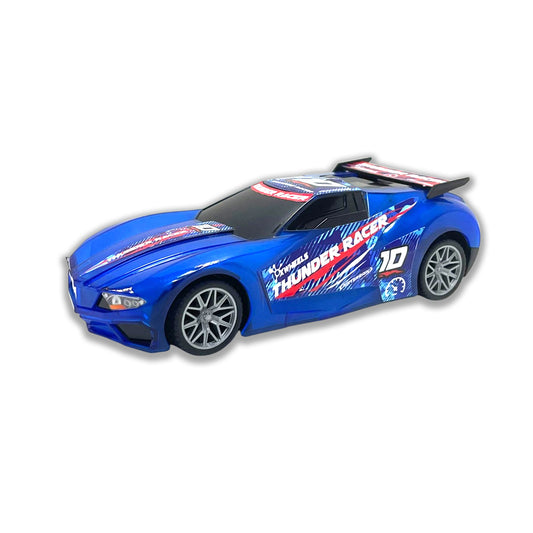 1:24 Light & Sound Pull Back Thunder Racer( Blue Version )