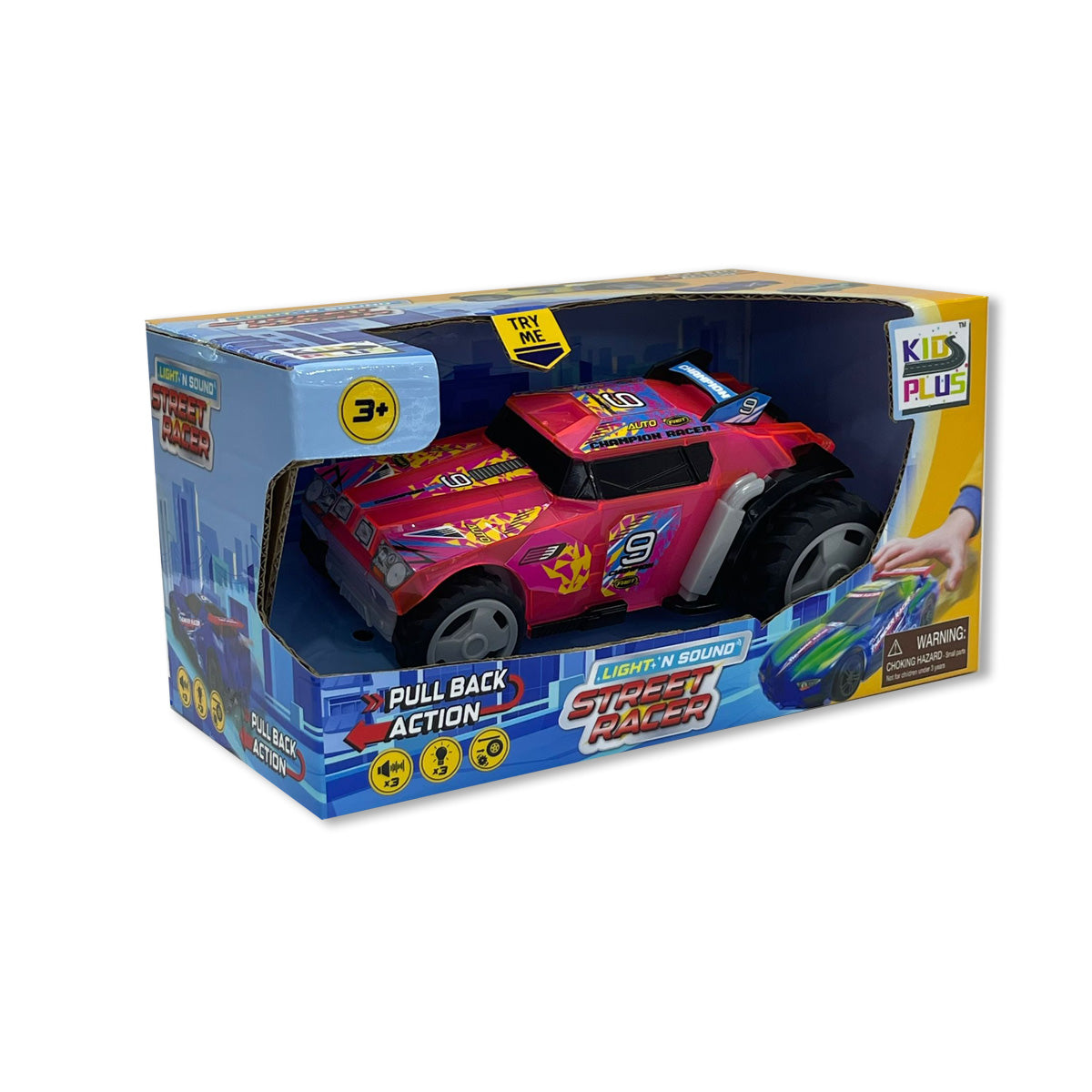 1:24 Light & Sound Pull Back Champion Racer( Pink Version )